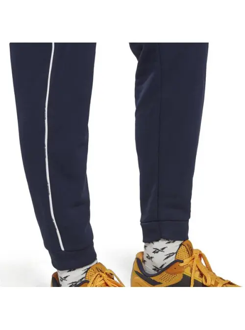 Reebok Męskie Spodnie Wor Piping Jogger HI0692 Granatowy | Sklep Monotox