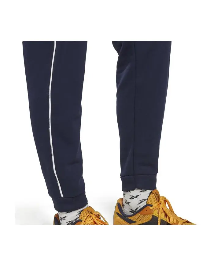 Reebok Męskie Spodnie Wor Piping Jogger HI0692 Granatowy | Sklep Monotox