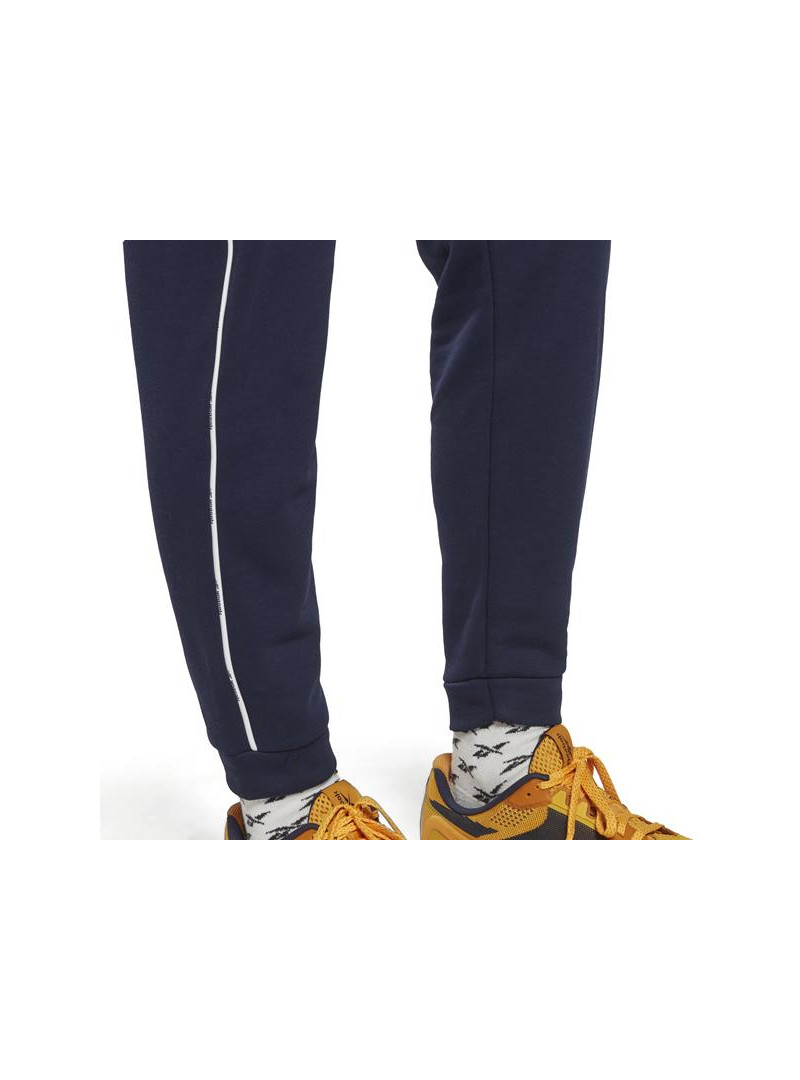 Reebok Męskie Spodnie Wor Piping Jogger HI0692 Granatowy | Sklep Monotox