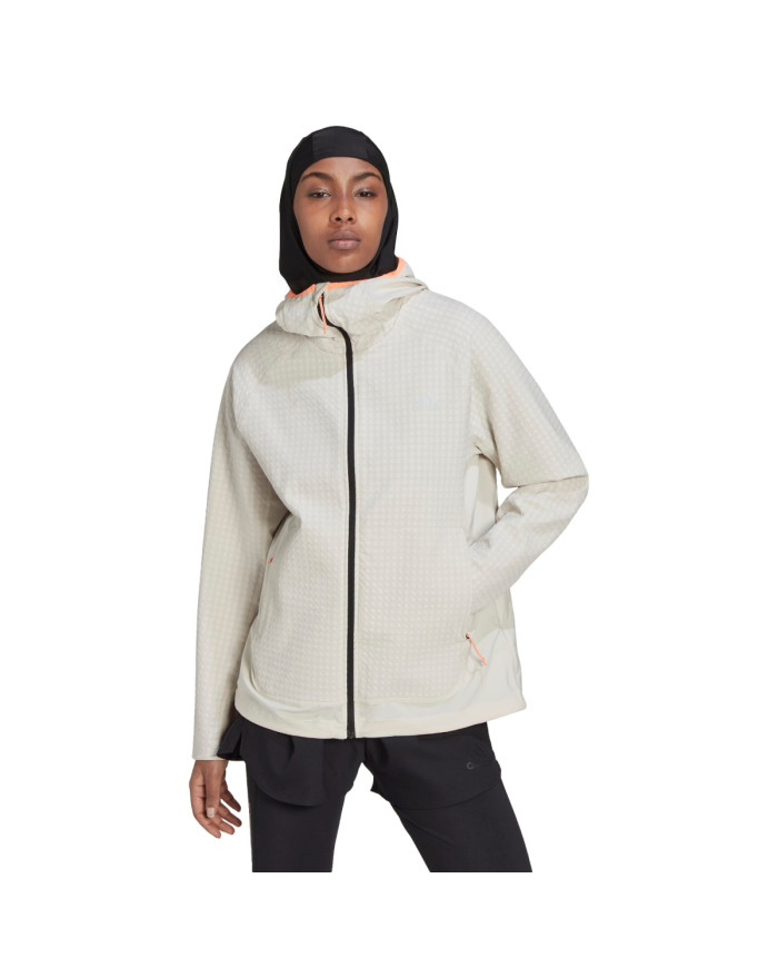 Adidas Damska Kurtka Xcity Softshell HK6479 Beżowy | Sklep Monotox