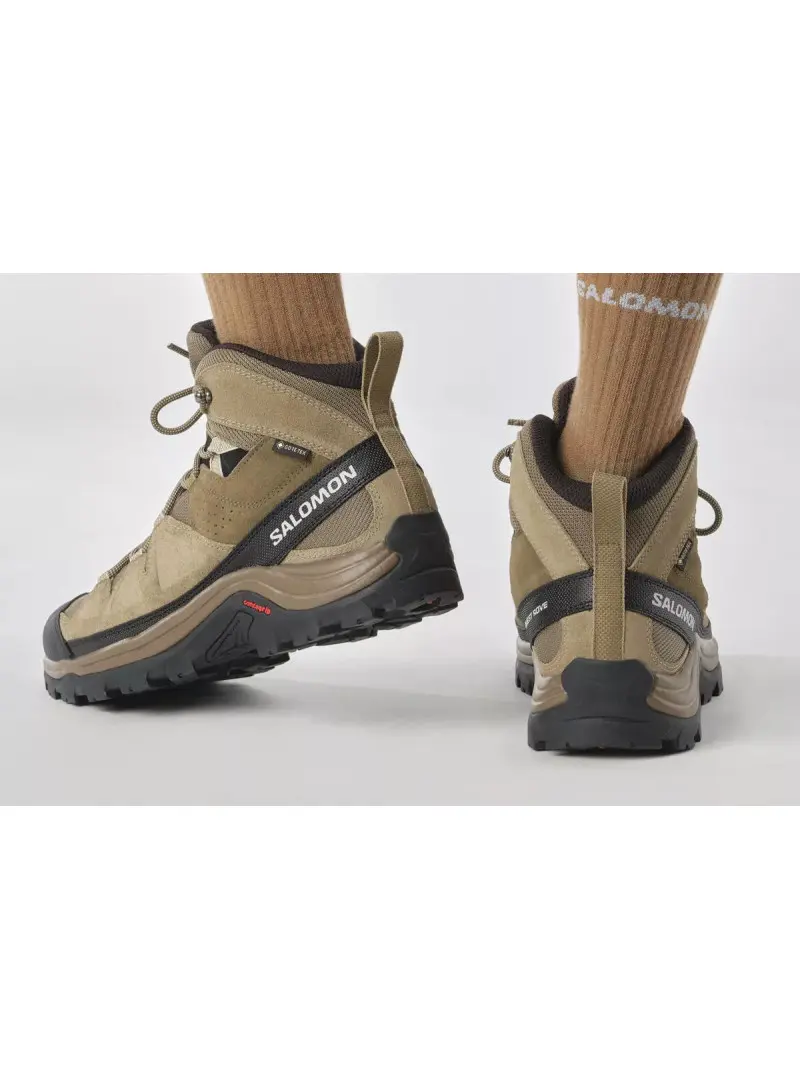 Salomon Męskie Buty sportowe Quest Rove Gore-Tex L47181400 Kangaroo / Kelp / Black | Sklep Monotox