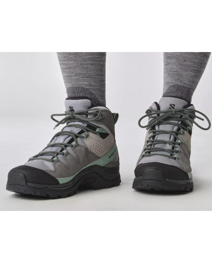 Salomon Damskie Buty sportowe Quest Rove Gore-Tex L47181600 Quarry / Quiet Shade / Black | Sklep Monotox