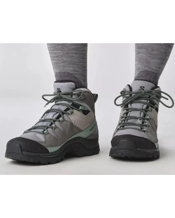Salomon Damskie Buty sportowe Quest Rove Gore-Tex L47181600 Quarry / Quiet Shade / Black | Sklep Monotox
