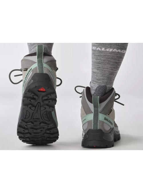 Salomon Damskie Buty sportowe Quest Rove Gore-Tex L47181600 Quarry / Quiet Shade / Black | Sklep Monotox