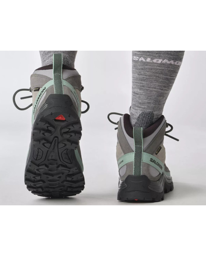 Salomon Damskie Buty sportowe Quest Rove Gore-Tex L47181600 Quarry / Quiet Shade / Black | Sklep Monotox
