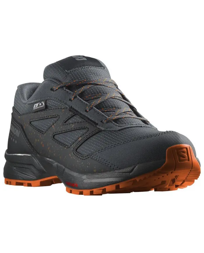 Salomon Dziecięce Buty sportowe Outway Climasalomon L47282800 Ebony / Black / Shocking Orange | Sklep Monotox