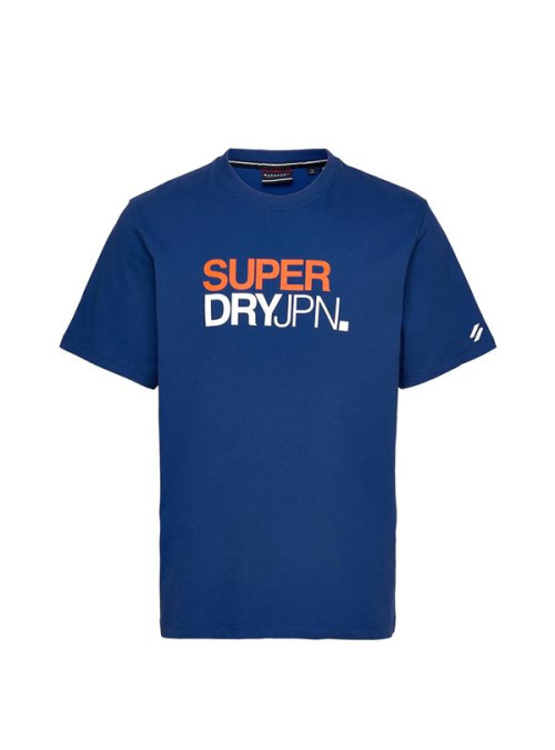 Superdry Męski T-shirt Logo Loose Tee M1011726AV2N Niebieski | Sklep Monotox