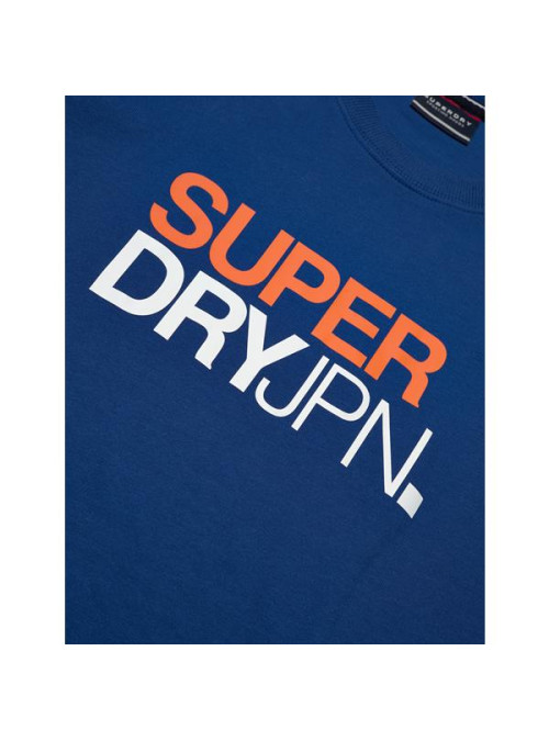 Superdry Męski T-shirt Logo Loose Tee M1011726AV2N Niebieski | Sklep Monotox