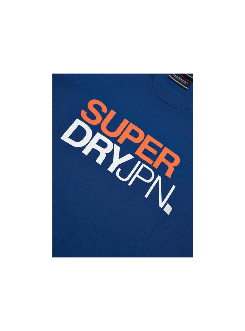 Superdry Męski T-shirt Logo Loose Tee M1011726AV2N Niebieski | Sklep Monotox