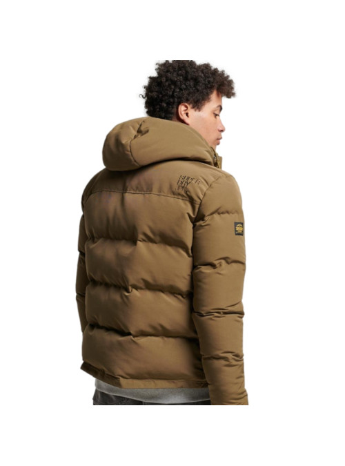 Superdry Męska Kurtka Everest Short Hooded Puffer M5011743A03O Zielony | Sklep Monotox