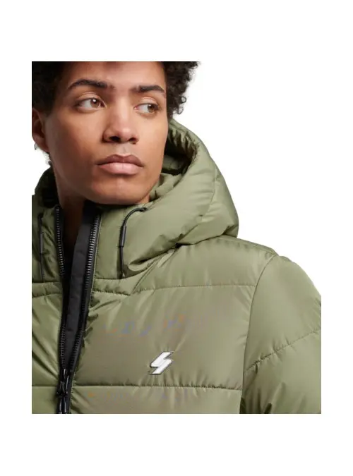 Superdry Męska Kurtka Hooded Sports Puffr Jacket M5011827A8MI Zielony | Sklep Monotox