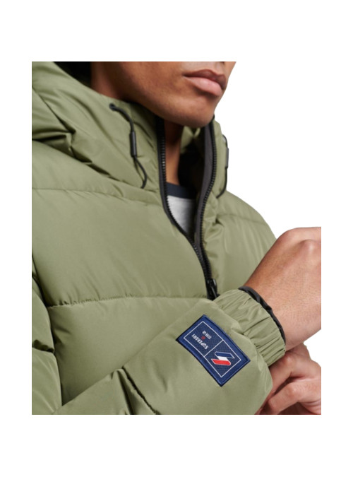 Superdry Męska Kurtka Hooded Sports Puffr Jacket M5011827A8MI Zielony | Sklep Monotox