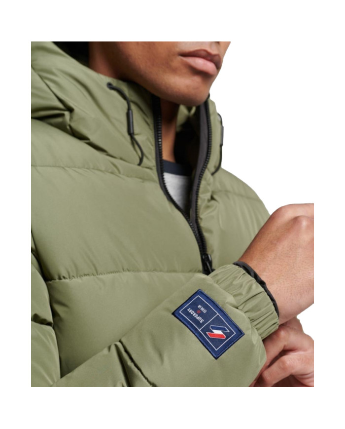 Superdry Męska Kurtka Hooded Sports Puffr Jacket M5011827A8MI Zielony | Sklep Monotox