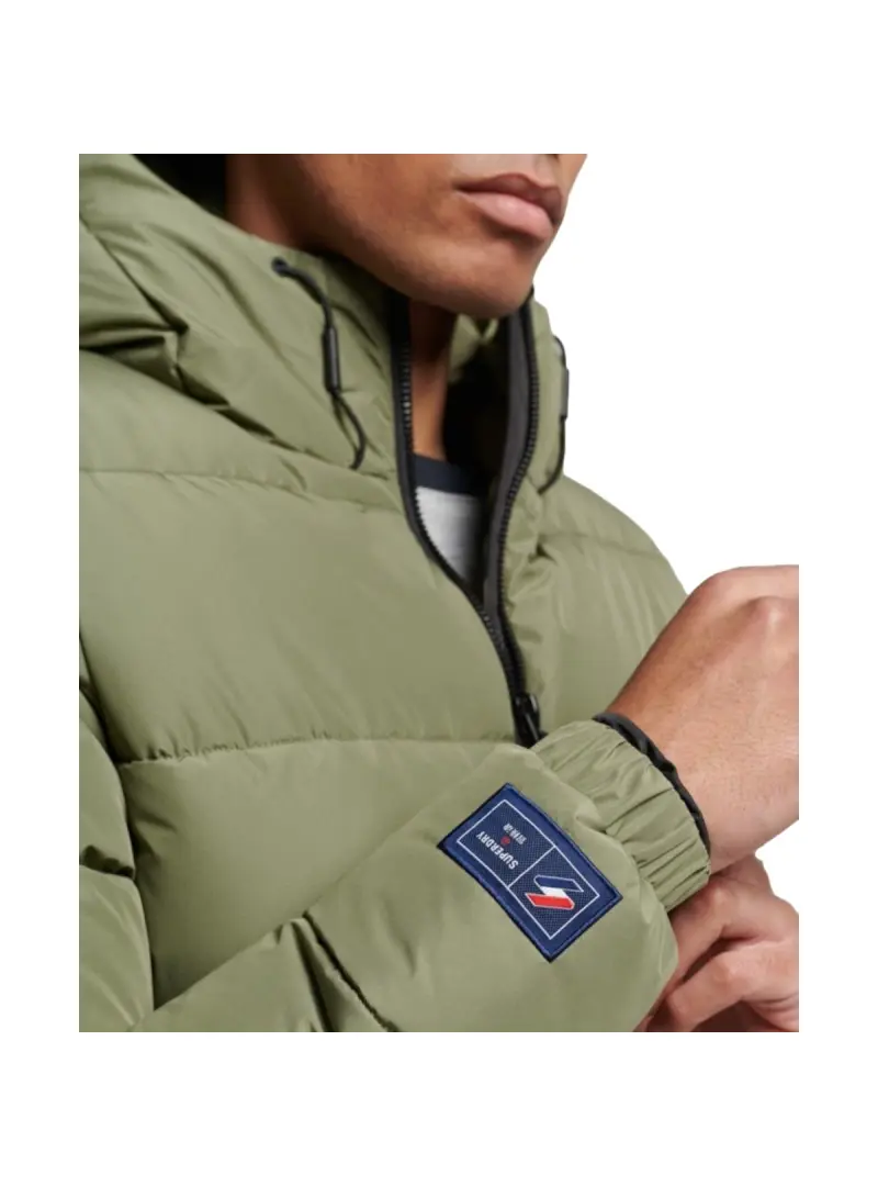 Superdry Męska Kurtka Hooded Sports Puffr Jacket M5011827A8MI Zielony | Sklep Monotox