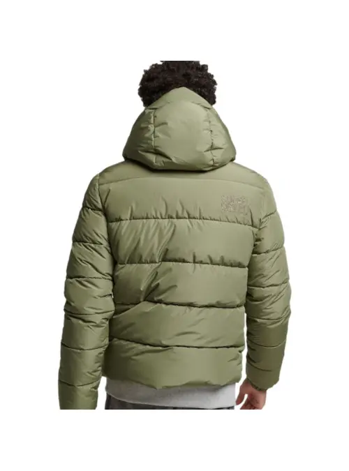 Superdry Męska Kurtka Hooded Sports Puffr Jacket M5011827A8MI Zielony | Sklep Monotox