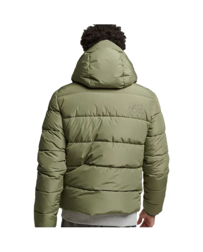 Superdry Męska Kurtka Hooded Sports Puffr Jacket M5011827A8MI Zielony | Sklep Monotox