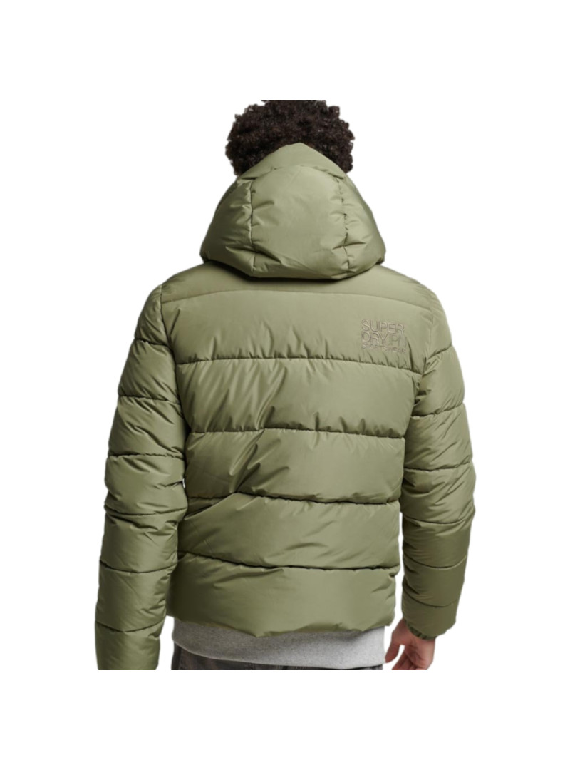 Superdry Męska Kurtka Hooded Sports Puffr Jacket M5011827A8MI Zielony | Sklep Monotox