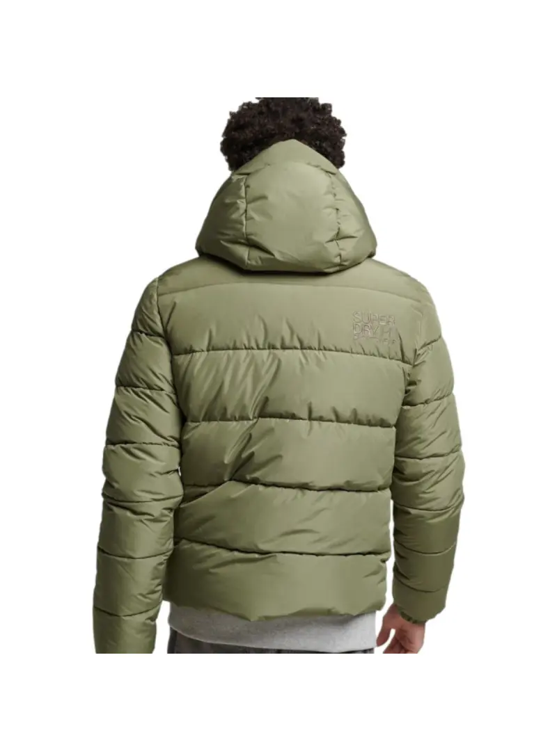 Superdry Męska Kurtka Hooded Sports Puffr Jacket M5011827A8MI Zielony | Sklep Monotox