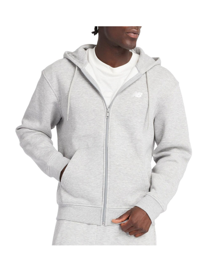 New Balance Męska Bluza Sport Core Brushed Full Zip MJ43902AG Szary | Sklep Monotox