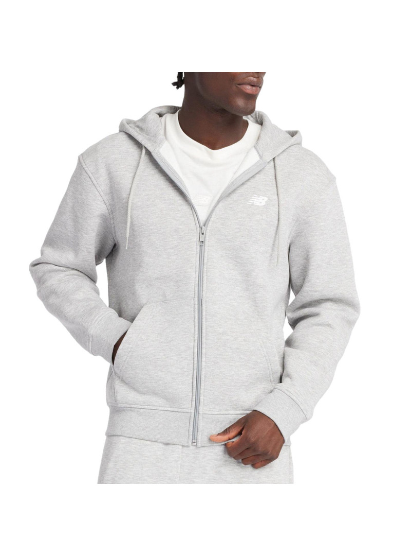 New Balance Męska Bluza Sport Core Brushed Full Zip MJ43902AG Szary | Sklep Monotox