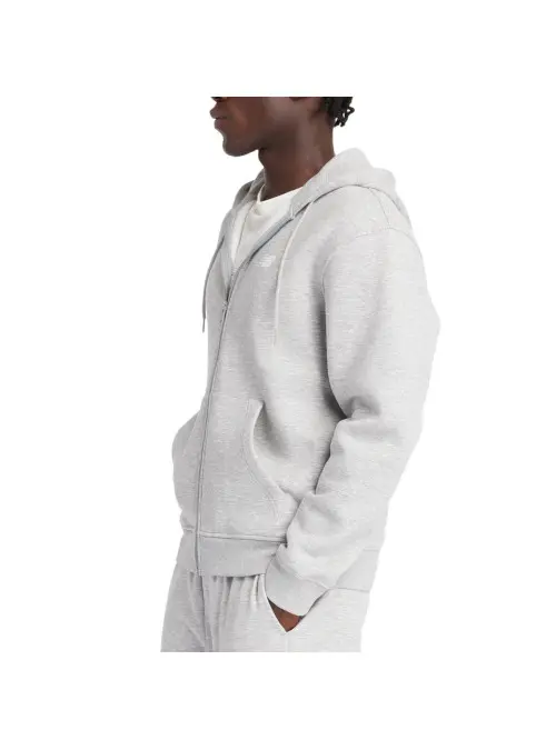 New Balance Męska Bluza Sport Core Brushed Full Zip MJ43902AG Szary | Sklep Monotox