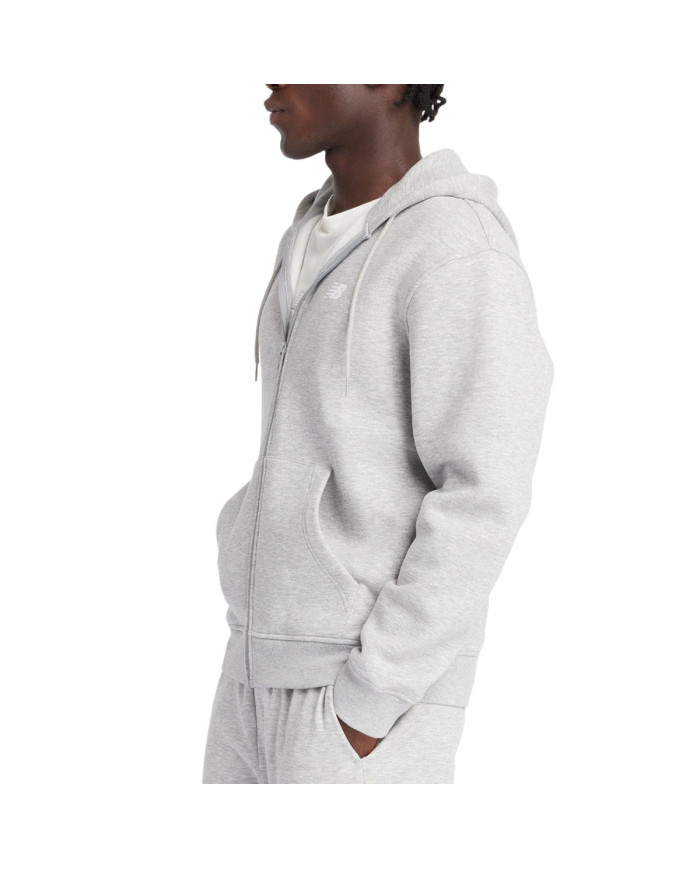 New Balance Męska Bluza Sport Core Brushed Full Zip MJ43902AG Szary | Sklep Monotox