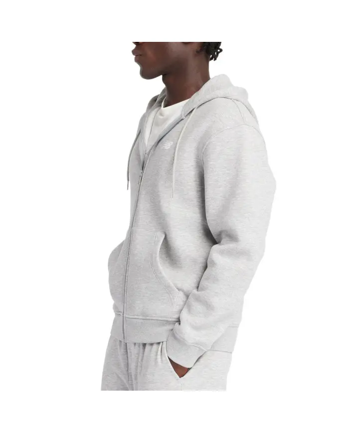 New Balance Męska Bluza Sport Core Brushed Full Zip MJ43902AG Szary | Sklep Monotox
