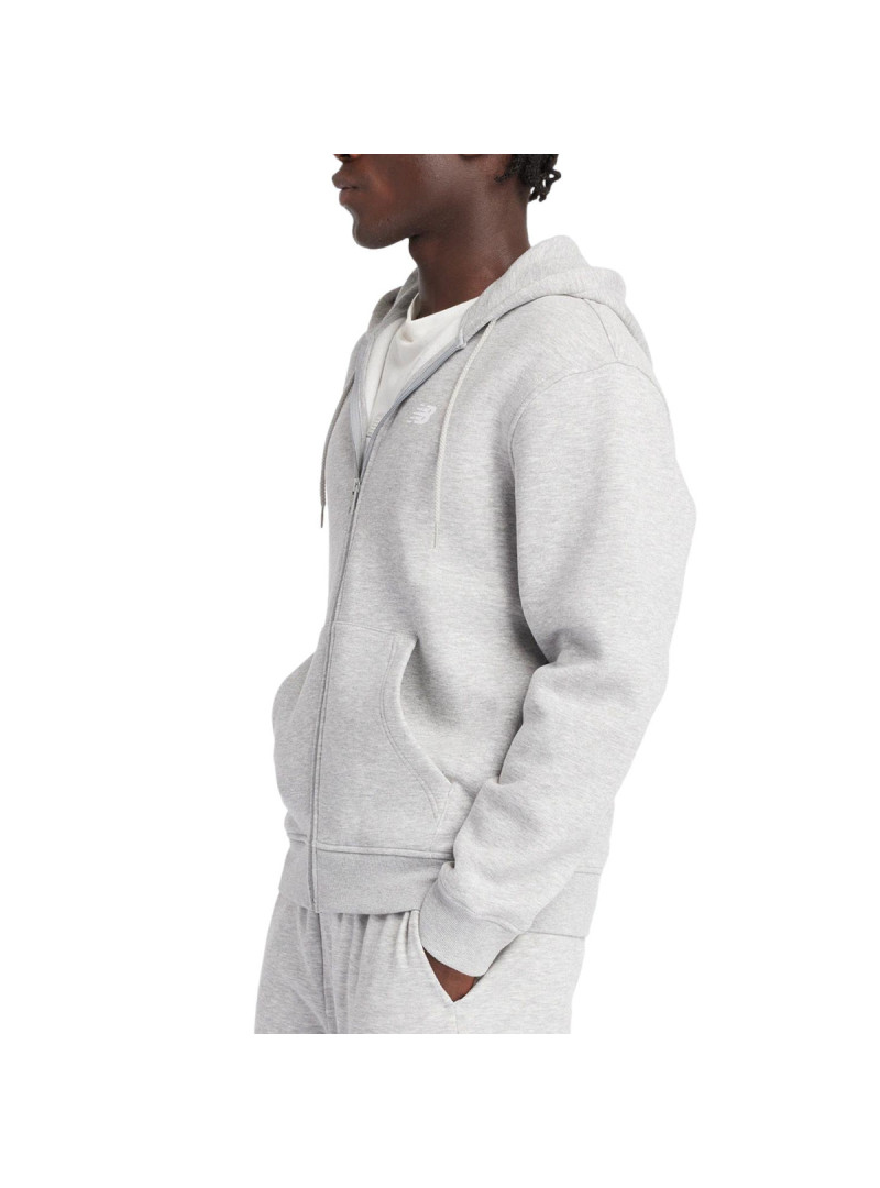 New Balance Męska Bluza Sport Core Brushed Full Zip MJ43902AG Szary | Sklep Monotox