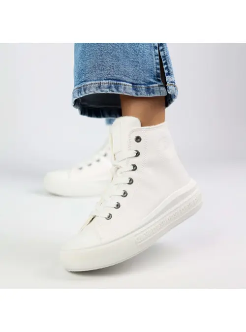 Big Star Damskie Sneakersy Big Kin MM274021 Biały | Sklep Monotox