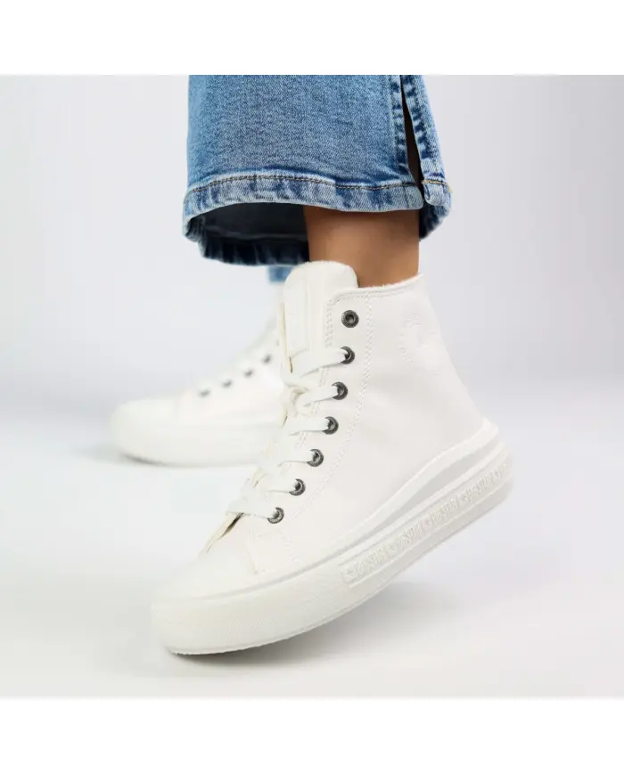 Big Star Damskie Sneakersy Big Kin MM274021 Biały | Sklep Monotox