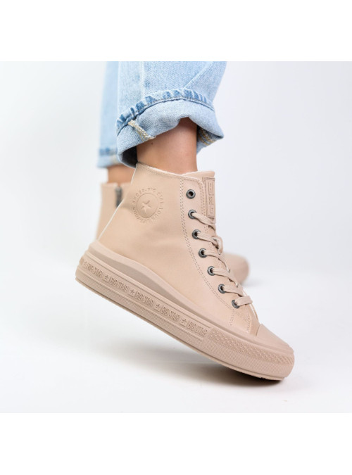 Big Star Damskie Sneakersy Big Kin MM274022 Beżowy | Sklep Monotox
