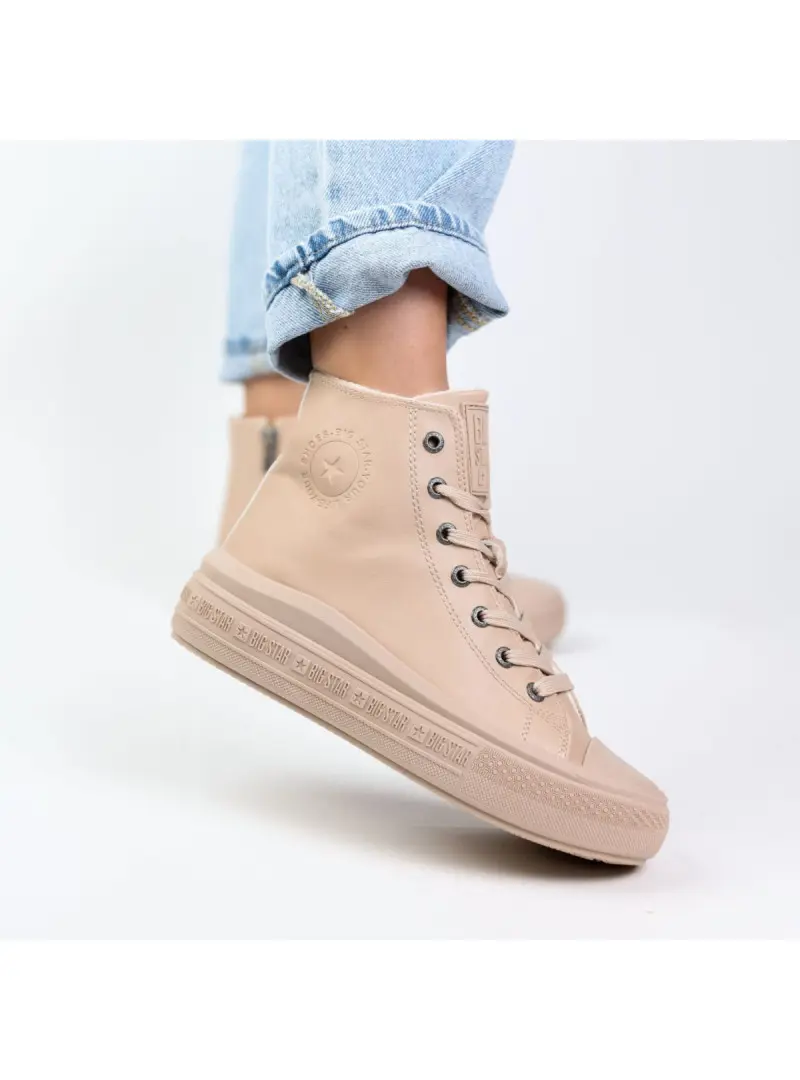 Big Star Damskie Sneakersy Big Kin MM274022 Beżowy | Sklep Monotox