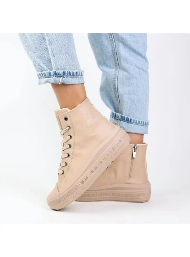 Big Star Damskie Sneakersy Big Kin MM274022 Beżowy | Sklep Monotox