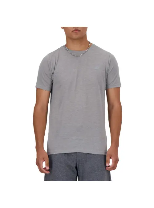 New Balance Męski T-shirt Sport Essentials Heatherte Agt MT41070AGT Szary | Sklep Monotox
