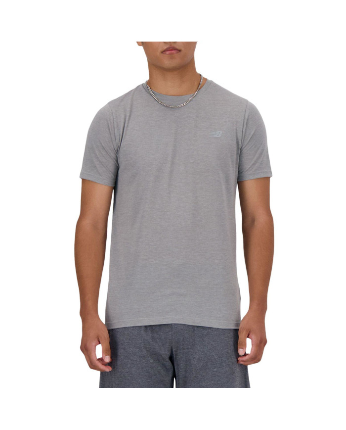 New Balance Męski T-shirt Sport Essentials Heatherte Agt MT41070AGT Szary | Sklep Monotox