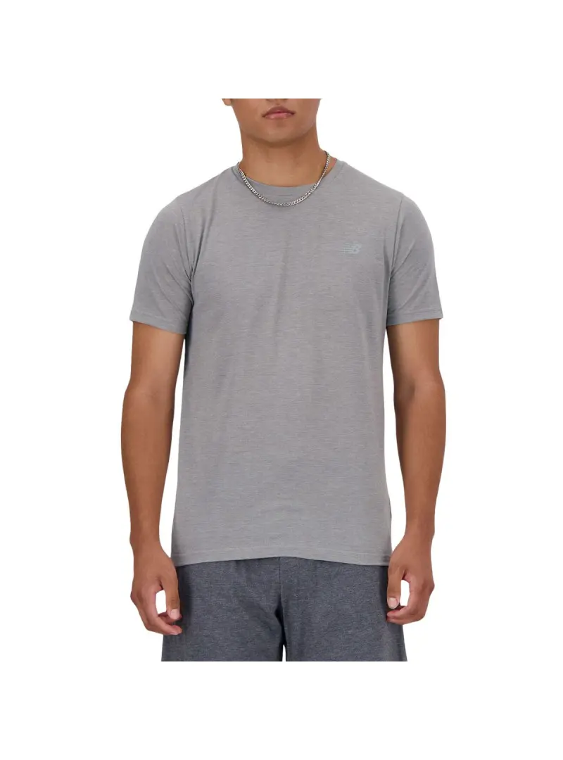 New Balance Męski T-shirt Sport Essentials Heatherte Agt MT41070AGT Szary | Sklep Monotox