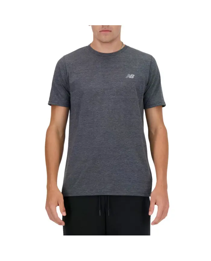New Balance Męski T-shirt Sport Essentials Heatherte Bkh MT41070BKH Szary | Sklep Monotox