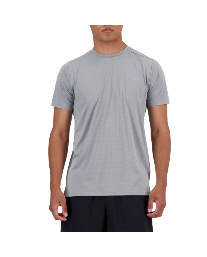 New Balance Męski T-shirt S/s New Balance Run T-shir Yst MT41222YST Szary | Sklep Monotox