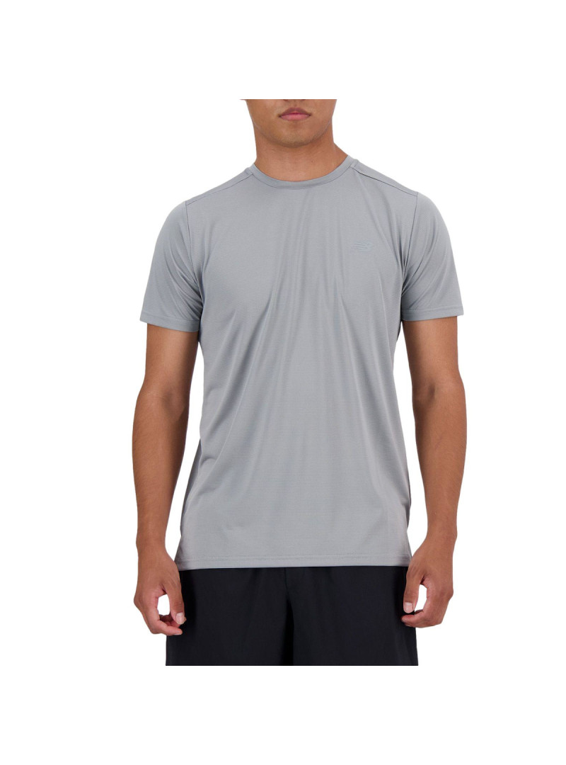 New Balance Męski T-shirt S/s New Balance Run T-shir Yst MT41222YST Szary | Sklep Monotox