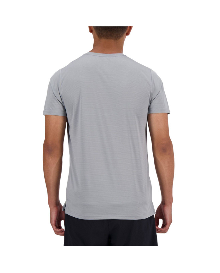 New Balance Męski T-shirt S/s New Balance Run T-shir Yst MT41222YST Szary | Sklep Monotox