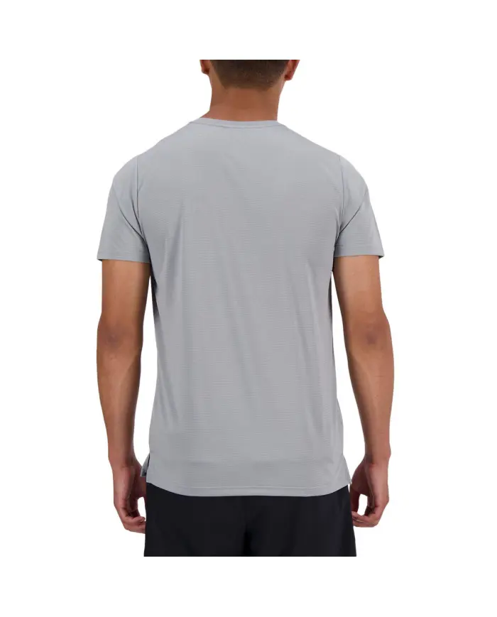 New Balance Męski T-shirt S/s New Balance Run T-shir Yst MT41222YST Szary | Sklep Monotox