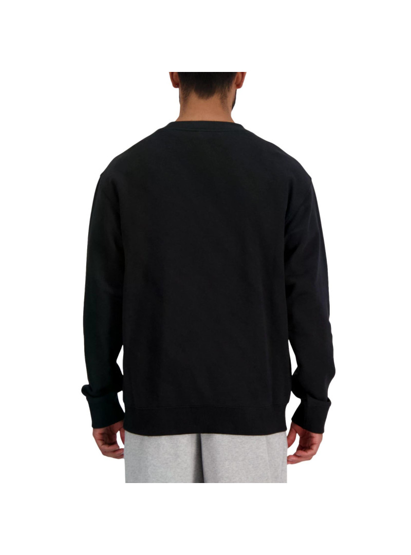 New Balance Męska Bluza New Balance Stacked Logo Fren MT41500BK Czarny | Sklep Monotox