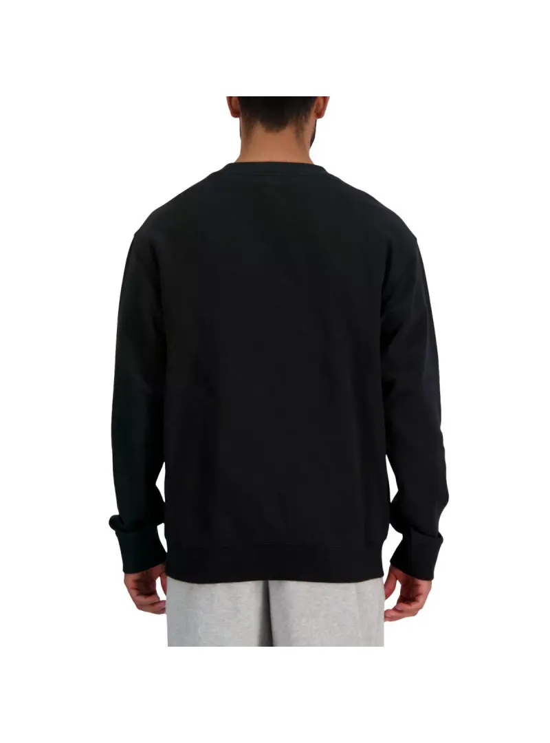 New Balance Męska Bluza New Balance Stacked Logo Fren MT41500BK Czarny | Sklep Monotox