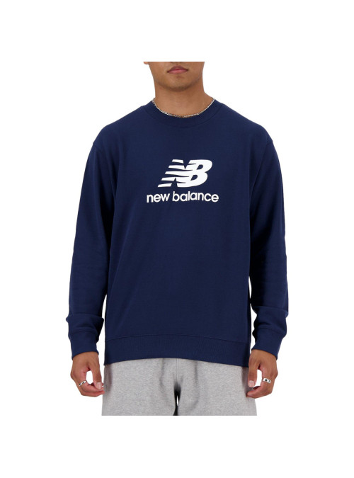 New Balance Męska Bluza New Balance Stacked Logo Fren MT41500NNY Granatowy | Sklep Monotox