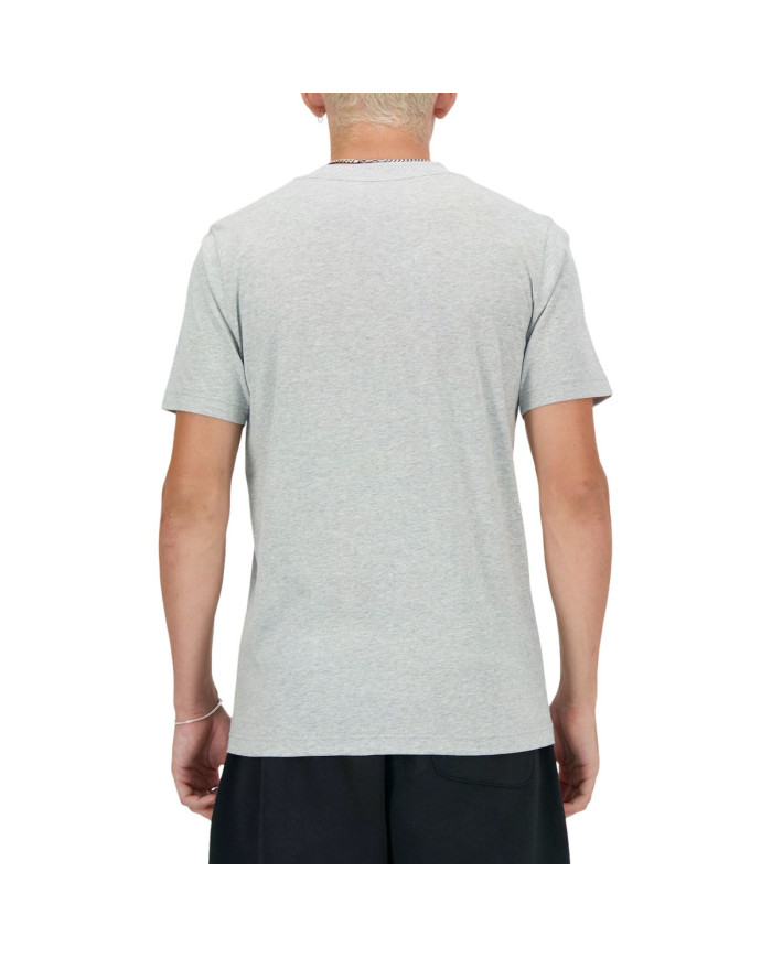 New Balance Męski T-shirt S/s New Balance Stacked Lo Ag MT41502AG Szary | Sklep Monotox