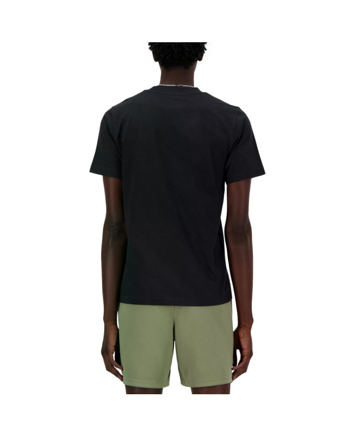 New Balance Męski T-shirt S/s New Balance Stacked Lo Bk MT41502BK Czarny | Sklep Monotox