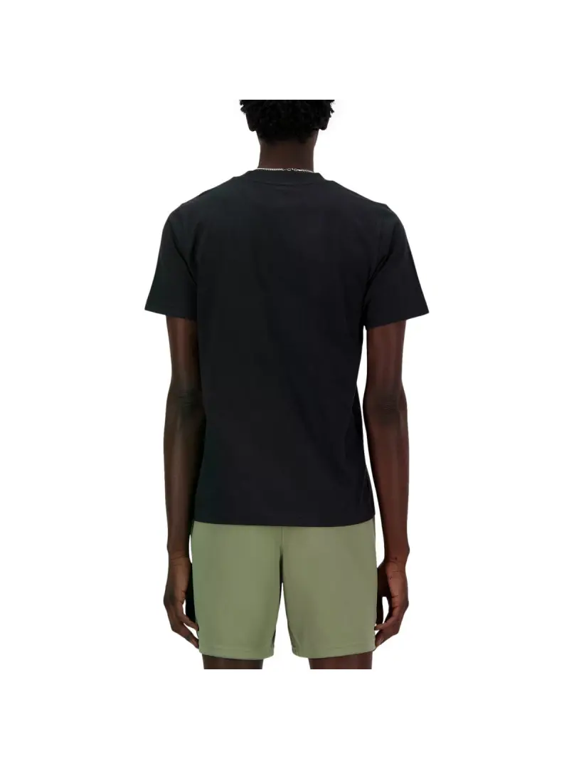 New Balance Męski T-shirt S/s New Balance Stacked Lo Bk MT41502BK Czarny | Sklep Monotox