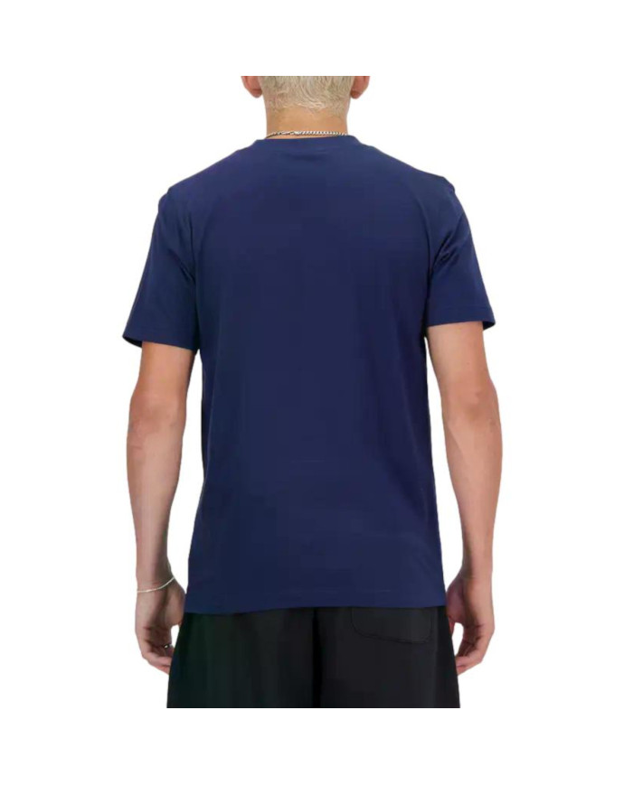 New Balance Męski T-shirt S/s New Balance Stacked Lo Nny MT41502NNY Granatowy | Sklep Monotox