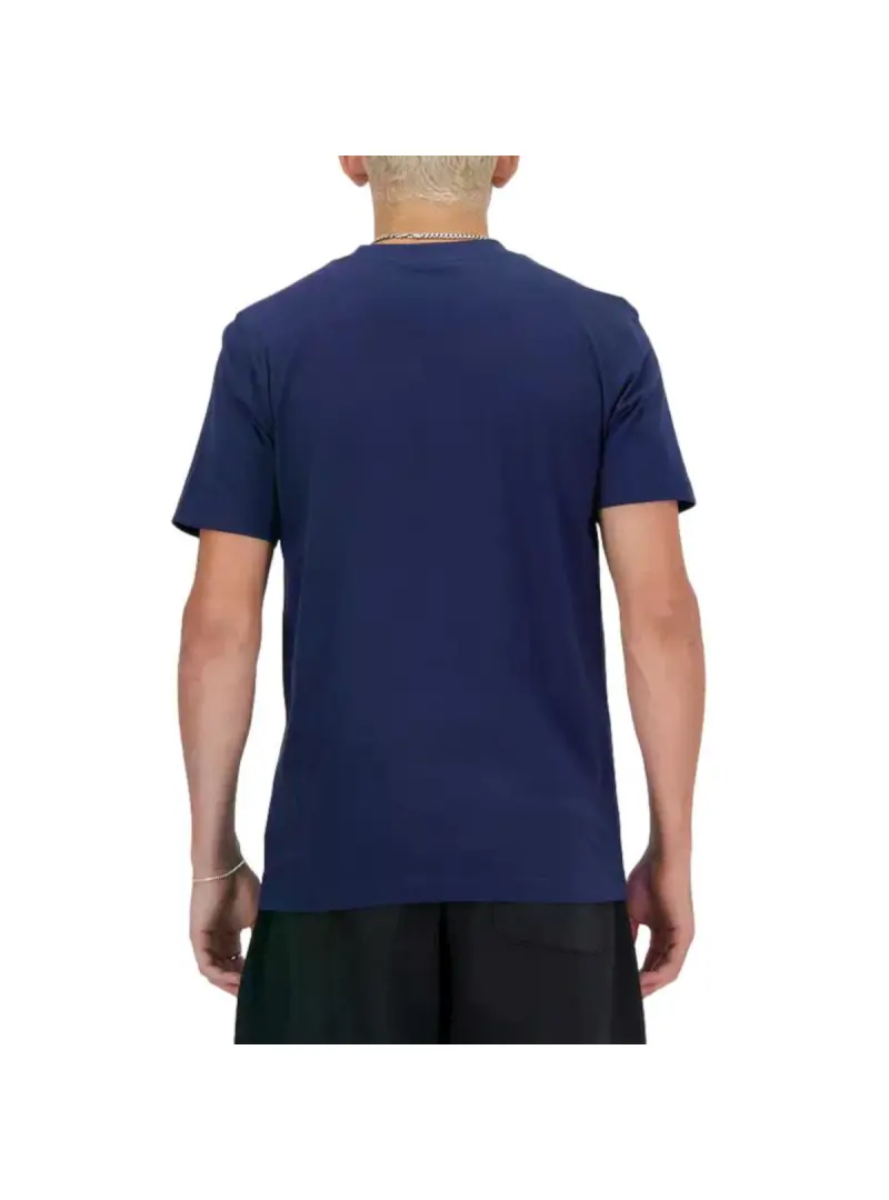New Balance Męski T-shirt S/s New Balance Stacked Lo Nny MT41502NNY Granatowy | Sklep Monotox