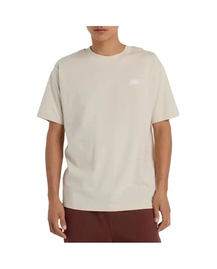New Balance Męski T-shirt Sport Essentials Cotton T-sh MT41509TWF Beżowy | Sklep Monotox